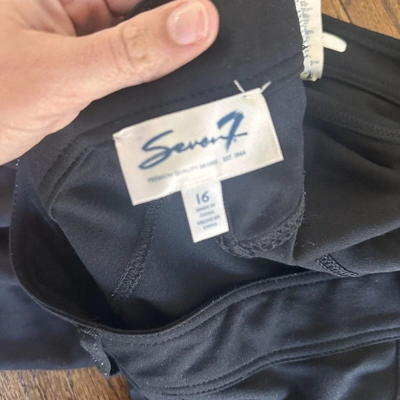 Seven 7 Black Skinny Pants Jeans Women’s Size 16 Blak L0574 - Picture 11 of 11